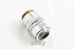 Nikon M Plan 40x 0.5 ELWD 210/0 Microscope Objective Lens #5365