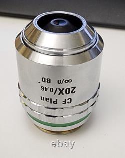 Nikon Microscope CF Plan 20x/0.46 BD WD 3.1 Objective Lens