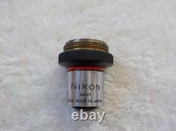 Nikon Microscope Objective Lens 4 0.1 Science Research