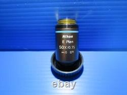 Nikon Microscope Objective Lens E Plan 50x/0.75 EPI