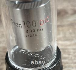 Nikon Microscope Objective Lens M Plan 100x DIC, 210/0