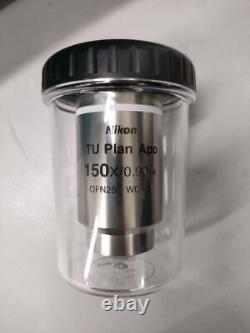 Nikon Microscope Objective Lens TU Plan Apo 150X / 0.90 A F Mount Silver