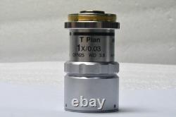Nikon Microscope Objective Lens T Plan 1X /0.03? /0 WD 3.8 EPI