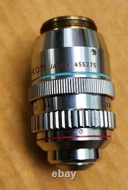 Nikon Microscope Objective lens Fluor 40x Ph3 DL 160/0.11-0.23 Phase Contrast