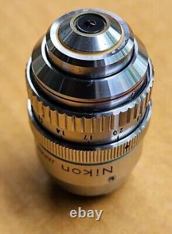 Nikon Microscope Objective lens Fluor 40x Ph3 DL 160/0.11-0.23 Phase Contrast