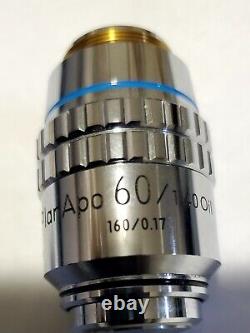 Nikon Microscope Objective lens Plan Apo 60 oil/ 1.4 oil T60/0.17. 163639