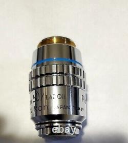 Nikon Microscope Objective lens Plan Apo 60 oil/ 1.4 oil T60/0.17. 163639