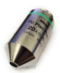 Nikon Microscope TU Plan Fluor 20x/0.45 OFN25 Objective Lens MUE12200