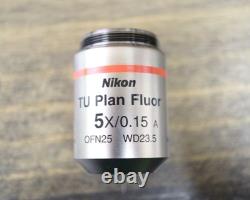 Nikon Microscope TU Plan Fluor 5x/0.15A? /0 EPl OFN25 WD23.5 Objective Lens
