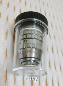 Nikon Microscope objective lens 100 ×/1.30 ph4dl Used