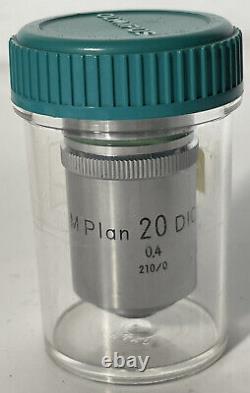 Nikon Mplan 20 DIC 0.4 210/0 Microscope Objective Lens Japan