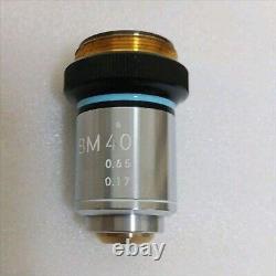 Nikon Objective Lens For Microscope BM40 0.65 0.17 Made in Japan