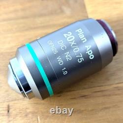 Nikon PLAN APO 20X 0.75? /0.17 WD 1.0 Microscope Objective Lens Good condition
