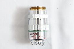 Nikon Ph2 20x DL 0.4 160/0-2 Collar Phase Contrast Microscope Objective Lens