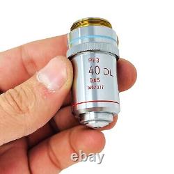 Nikon Ph3 40 DL 0.65 160/0.17 Microscope Objective Lens 130689 Made in Japan