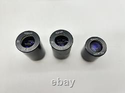 Nikon Phase Contrast 1.25 Microscope Condenser Objective Lens Lot With Accessories