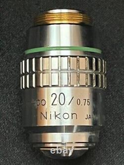 Nikon PlanApo 20/0.75 160/0.17 microscope objective lens