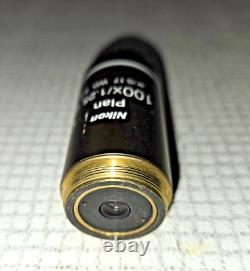 Nikon Plan 100x/1.25? /0.17 WD 0.2 100x Oil Microscope Objective Lens