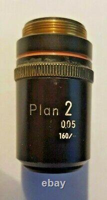Nikon Plan 2 Microscope Objective Lens 0.05 160/