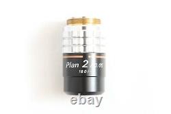 Nikon Plan 2x / 0.05 160/- CFN Low Power Macro Microscope Objective Lens #4989