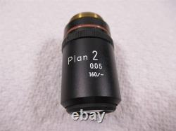 Nikon Plan 2x 0.05 Microscope Objective Lens Labophot Optiphot Diaphot Acromatic