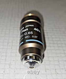 Nikon Plan 40x/0.65? /0.17 WD 0.57 Microscope Objective Lens 40X