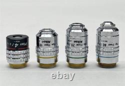 Nikon Plan 4/0.13 Fluor 10/0.30 20/0.50 40/0.75 Microscope Objective Lens Lot 4