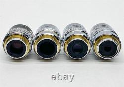 Nikon Plan 4/0.13 Fluor 10/0.30 20/0.50 40/0.75 Microscope Objective Lens Lot 4