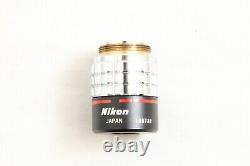 Nikon Plan 4x / 0.13 160/- Microscope Objective Lens #4685