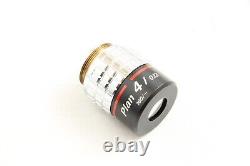 Nikon Plan 4x / 0.13 160/- Microscope Objective Lens #4685