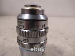 Nikon Plan 50x 0.85 Microscope Objective Lens