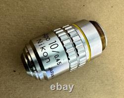 Nikon Plan Apo 10x / 0.45, 160/0.17 Microscope Objective Lens
