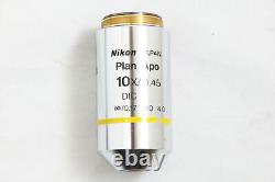 Nikon Plan Apo 10x / 0.45 DIC L inf/0.17 WD 4.0 Microscope Objective Lens #4082