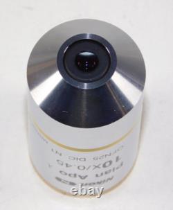 Nikon Plan Apo 10x / 0.45 OFN25 DIC N1 Microscope Objective Lens Made in Japan