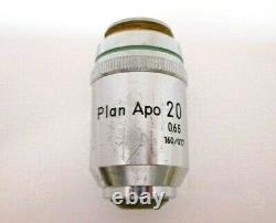 Nikon Plan Apo 20X 0.65 160/0.17 Microscope objective lens Apochromatic RMS