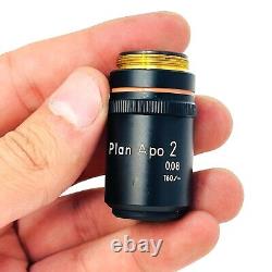 Nikon Plan Apo 2 0.08 160/- Microscope Objective Lens 603226 Made in Japan