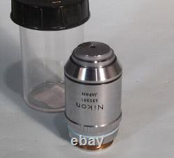 Nikon Plan Apo 40x 1.0 Oil 160/0.17 Microscope Objective Lens 630381 EX+