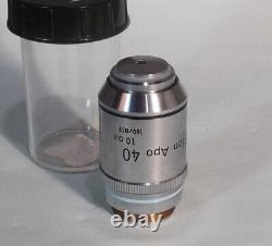 Nikon Plan Apo 40x 1.0 Oil 160/0.17 Microscope Objective Lens 630381 EX+