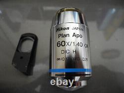Nikon Plan Apo 60x/1.40 Oil DIC Microscope Objective Lens with the accessory