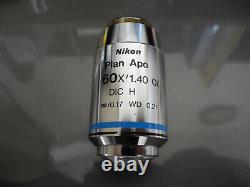 Nikon Plan Apo 60x/1.40 Oil DIC Microscope Objective Lens with the accessory