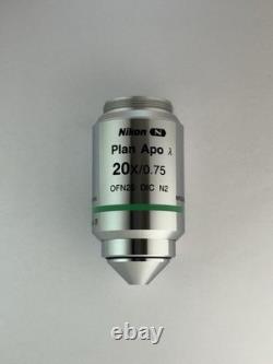 Nikon Plan Apo? Lambda 20x/0.75? /0.17 CFI60 DIC N2 Microscope Objective Lens
