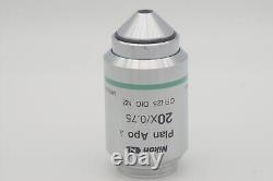 Nikon Plan Apo Lambda 20x/0.75 CFI Microscope Objective Lens MRD00205