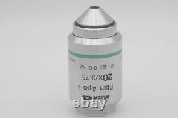 Nikon Plan Apo Lambda 20x/0.75 CFI Microscope Objective Lens MRD00205