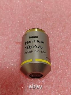 Nikon Plan Fluor 10x/0.30 OFN25 DIC L/N1 0.17 WD 16 Microscope Objective Lens