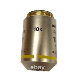 Nikon Plan Fluor 10x Microscope Objective 10x/0.30 DIC L Infinity/0.17 WD 16.0