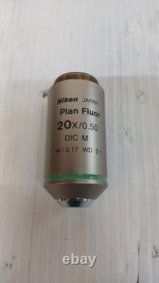Nikon Plan Fluor 20X/0.50 DIC M? /0.17 WD 2.1 Microscope Objective Lens READ
