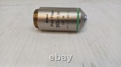 Nikon Plan Fluor 20X/0.50 DIC M? /0.17 WD 2.1 Microscope Objective Lens READ