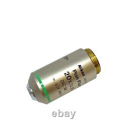 Nikon Plan Fluor 20X / 0.50 DIC M Microscope Objective Lens Infinity / 0.17 WD 2