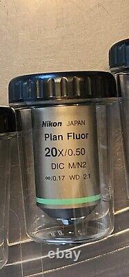 Nikon Plan Fluor 20x/0.50 DIC M/N2 Microscope Objective Lens M25 Eclipse