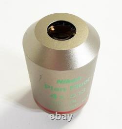 Nikon Plan Fluor 4x/0.13 PhL DL? /1.2 WD 16.4 Microscope Objective Lens